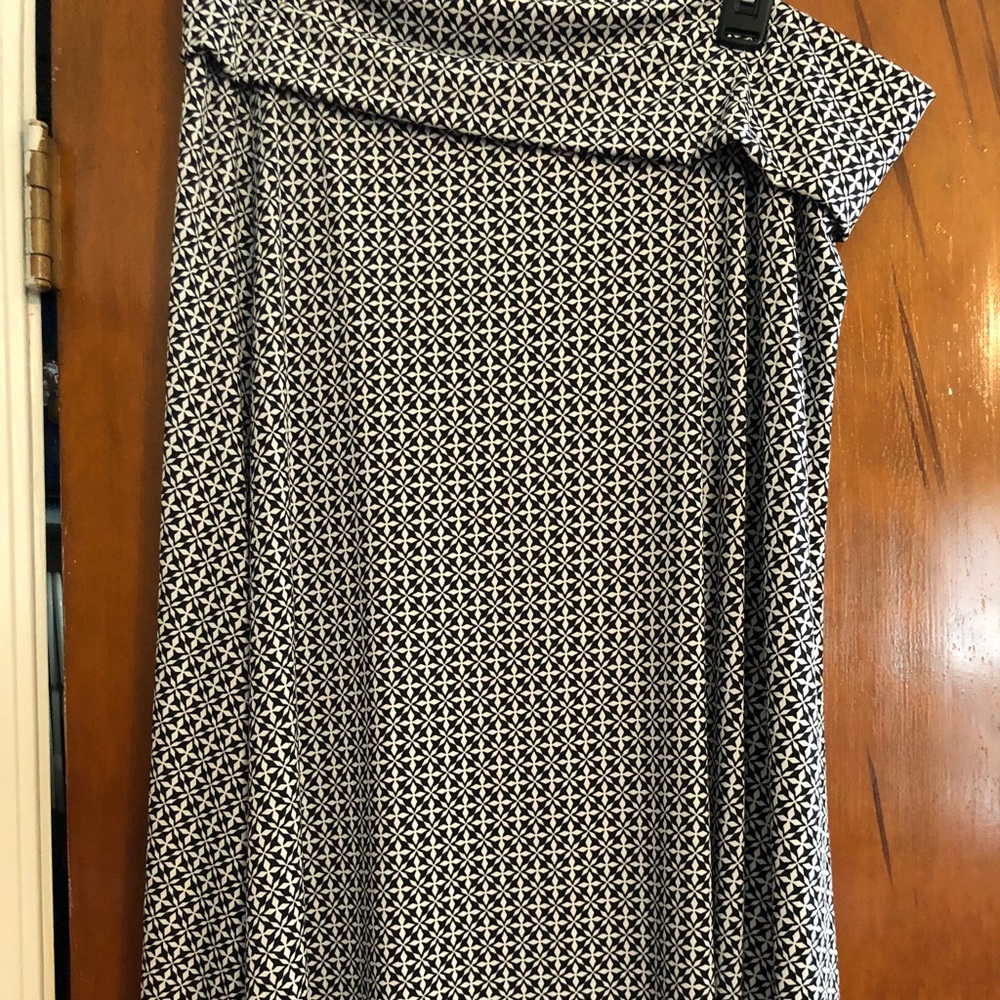 Lularoe maxi skirt black white XL